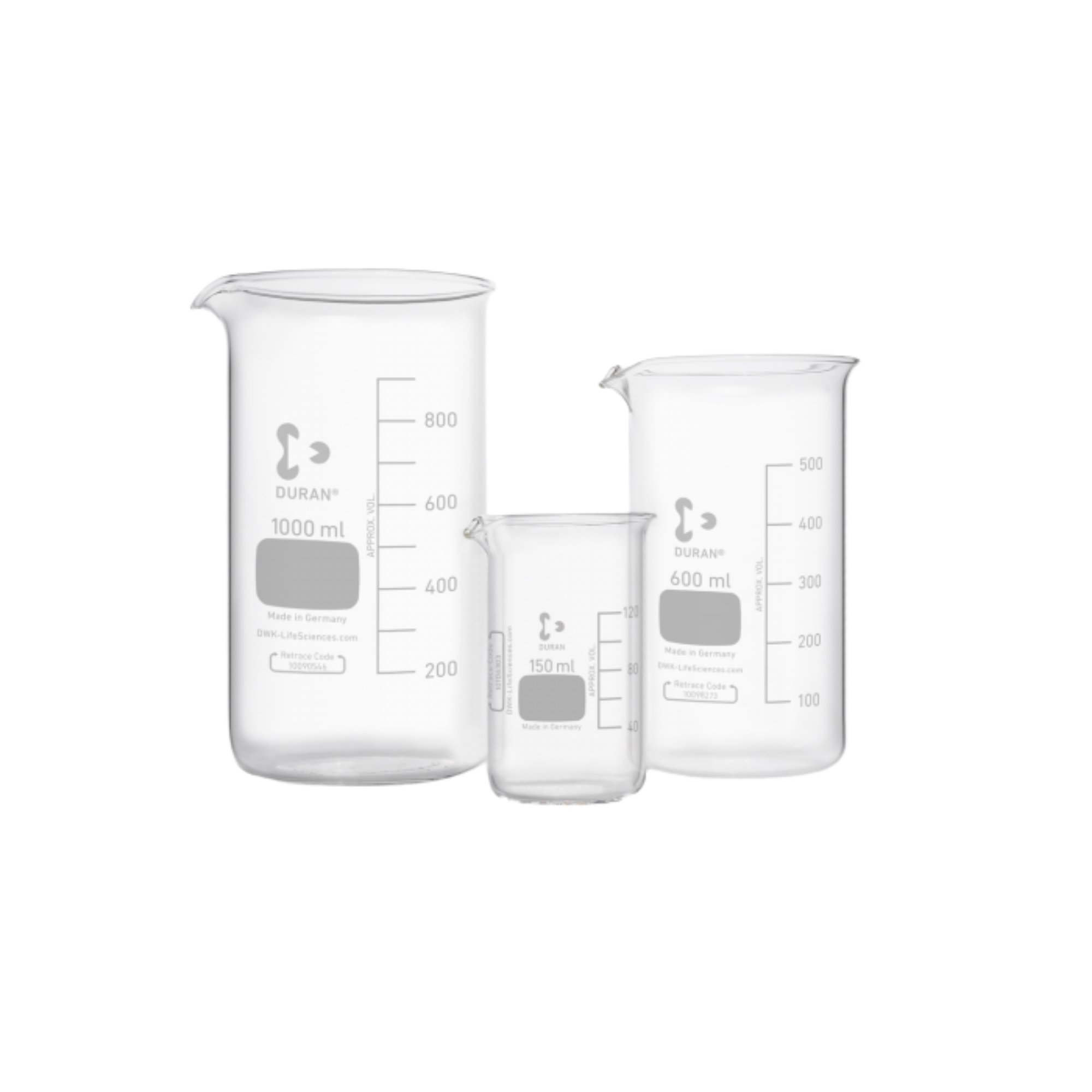 DURAN Becher, hohe Form, mit Teilung und Ausguss (50 ml - 3000 ml) - 100 ml