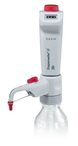 Brand Flaschenaufsatz-Dispenser, Dispensette® S, Digital, DE-M, 0,2-2 ml, mit RDV, #4600321