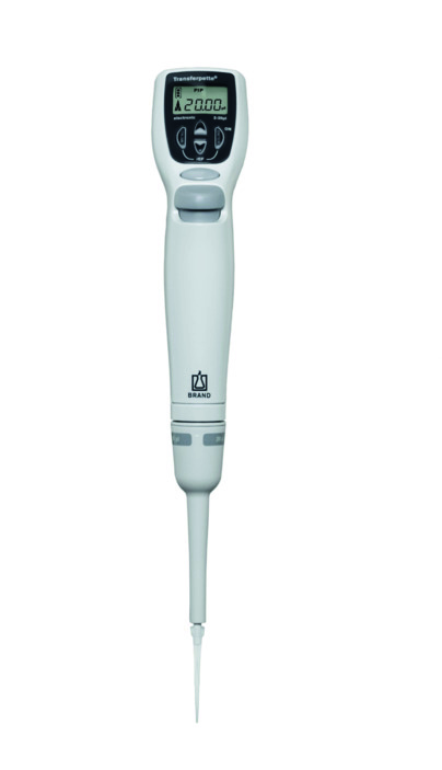 Brand Transferpette® electronic, DE-M, 2-20 µl, Netzteil Europa (100-240 V / 50-60 Hz), #705300