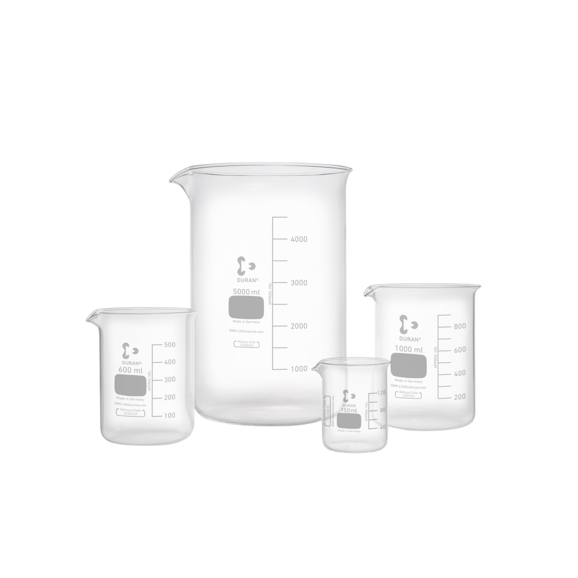 DURAN Becher, niedrige Form, mit Ausguss (5 ml - 10.000 ml) - 10 ml
