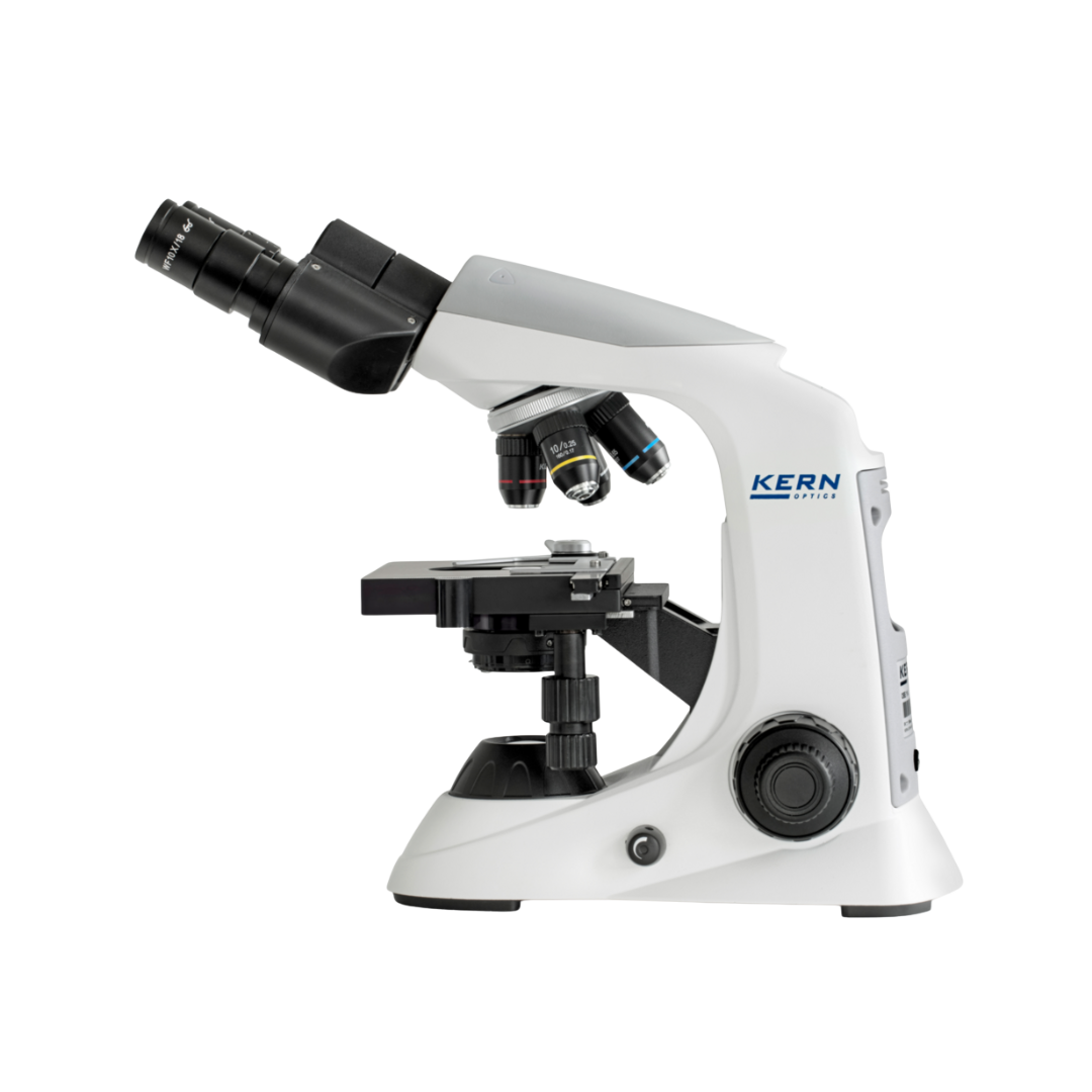 KERN OBE 132 Durchlichtmikroskop, Trinokular, 40x-1000x, 3W LED, Achromatisch