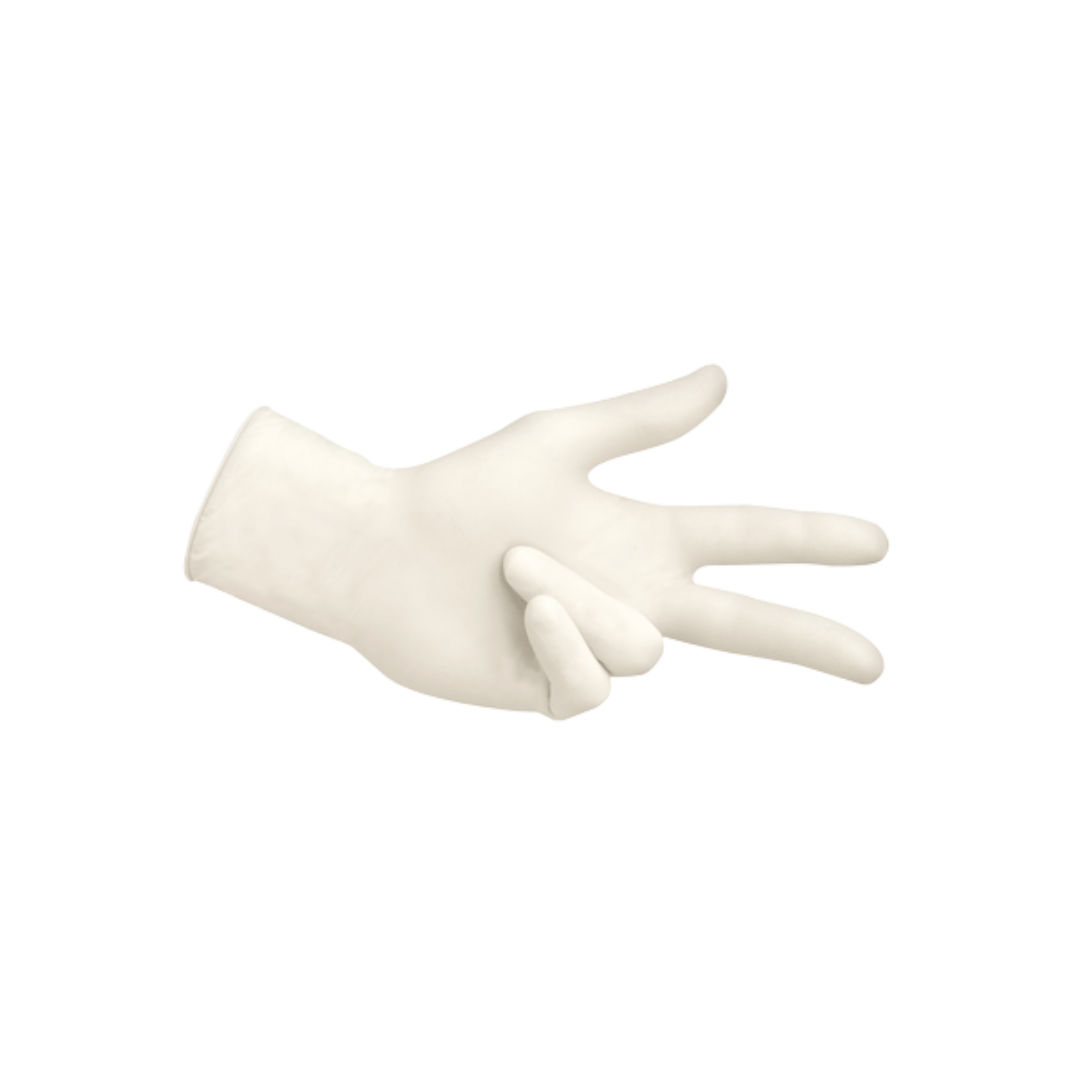 L&R Sentina Ambidextrous Latex-Untersuchungshandschuhe, puderfrei, 100 Stk. - L
