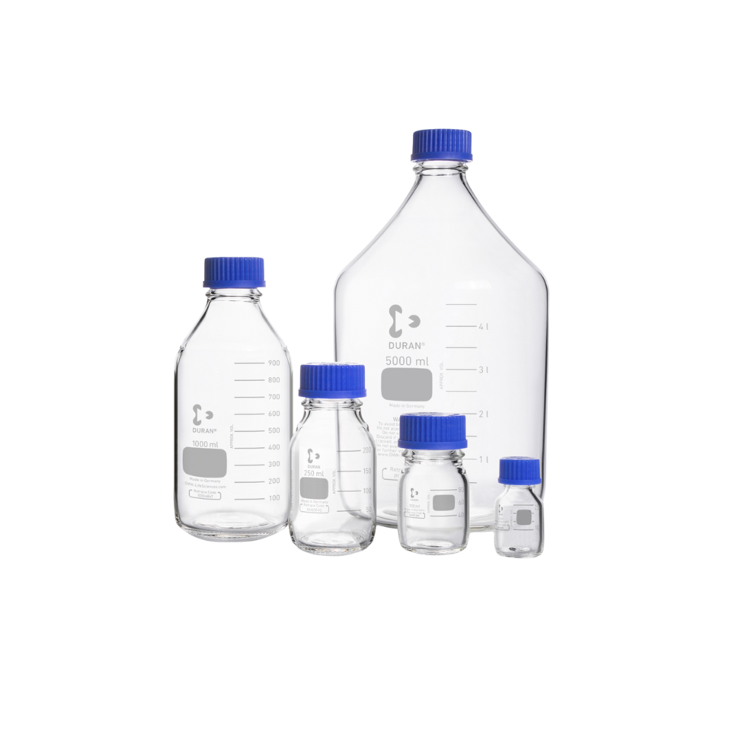 DURAN Laborflasche, klar, 250 ml, GL 45, 10er Pack, 218013651