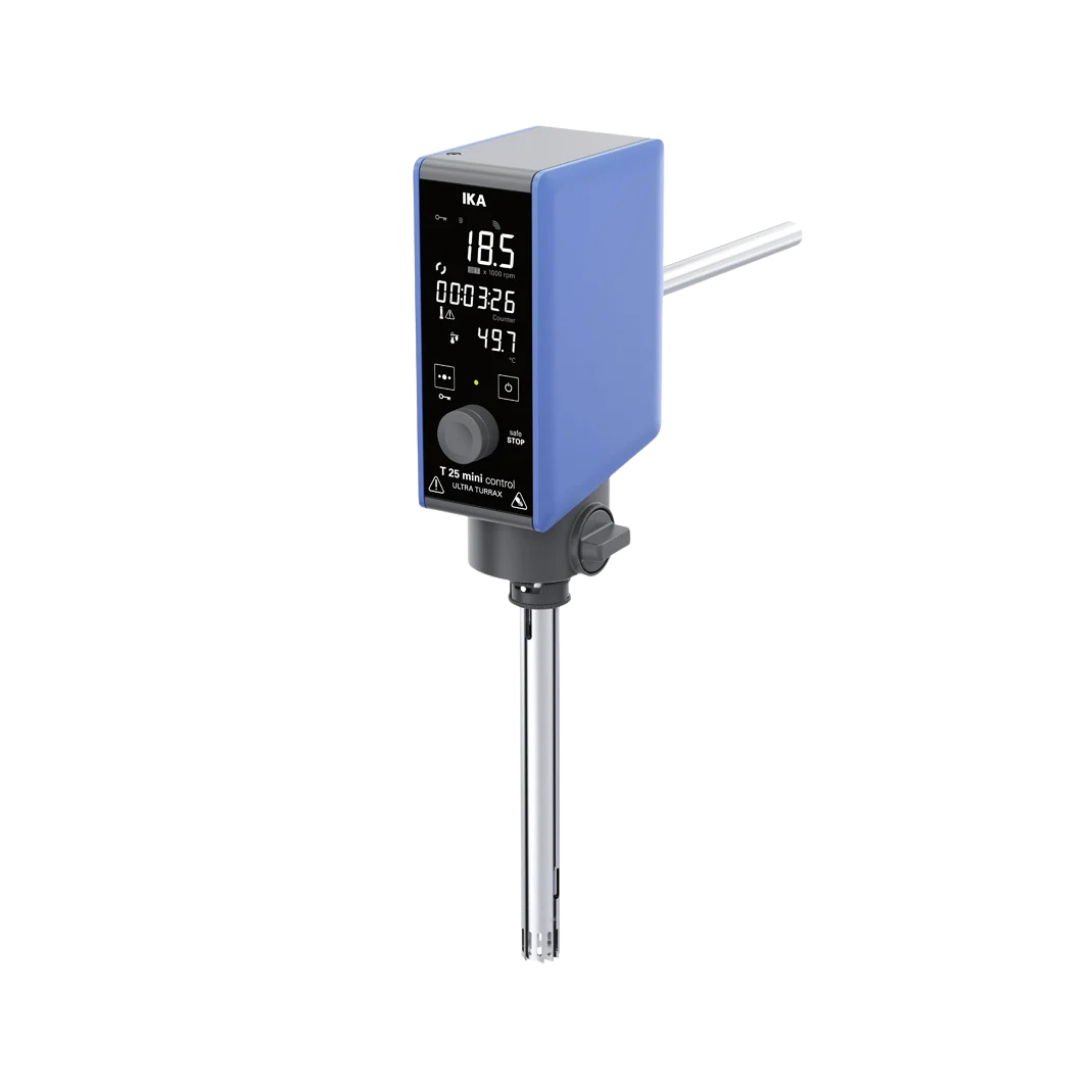 IKA T 25 mini control ULTRA-TURRAX Dispergierer, 2.000 ml, Temp-Messung, TFT, 0025006650