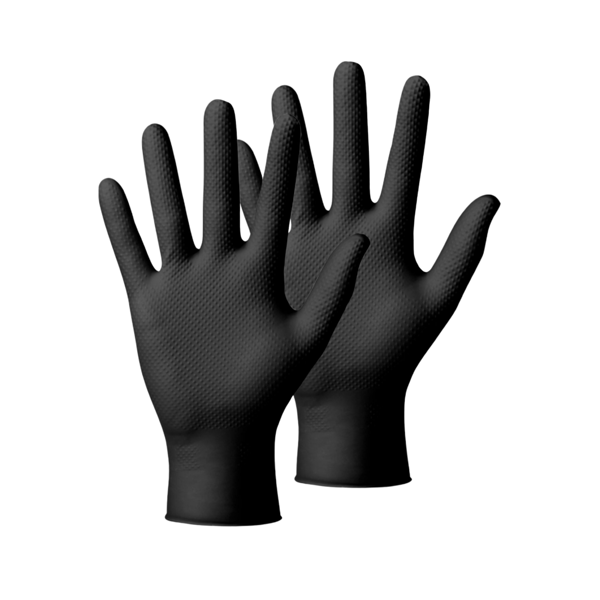Meditrade Nitril StellarGrip Schwarz Schutzhandschuhe, 500er-Karton (10 x 50er-Box), PSA Klasse III - L