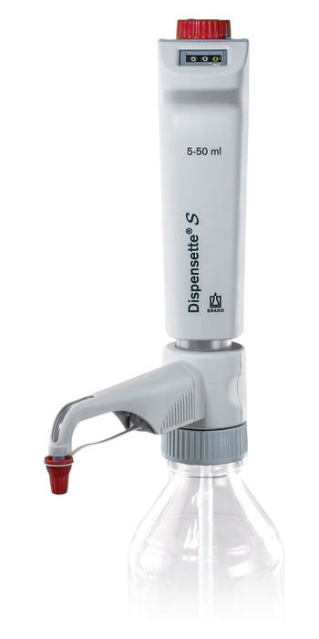 Brand Flaschenaufsatz-Dispenser, Dispensette® S, Digital, DE-M, 5-50 ml, ohne RDV, #4600360