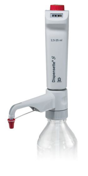 Brand Flaschenaufsatz-Dispenser, Dispensette® S, Digital, DE-M, 2,5-25 ml, ohne RDV, #4600350