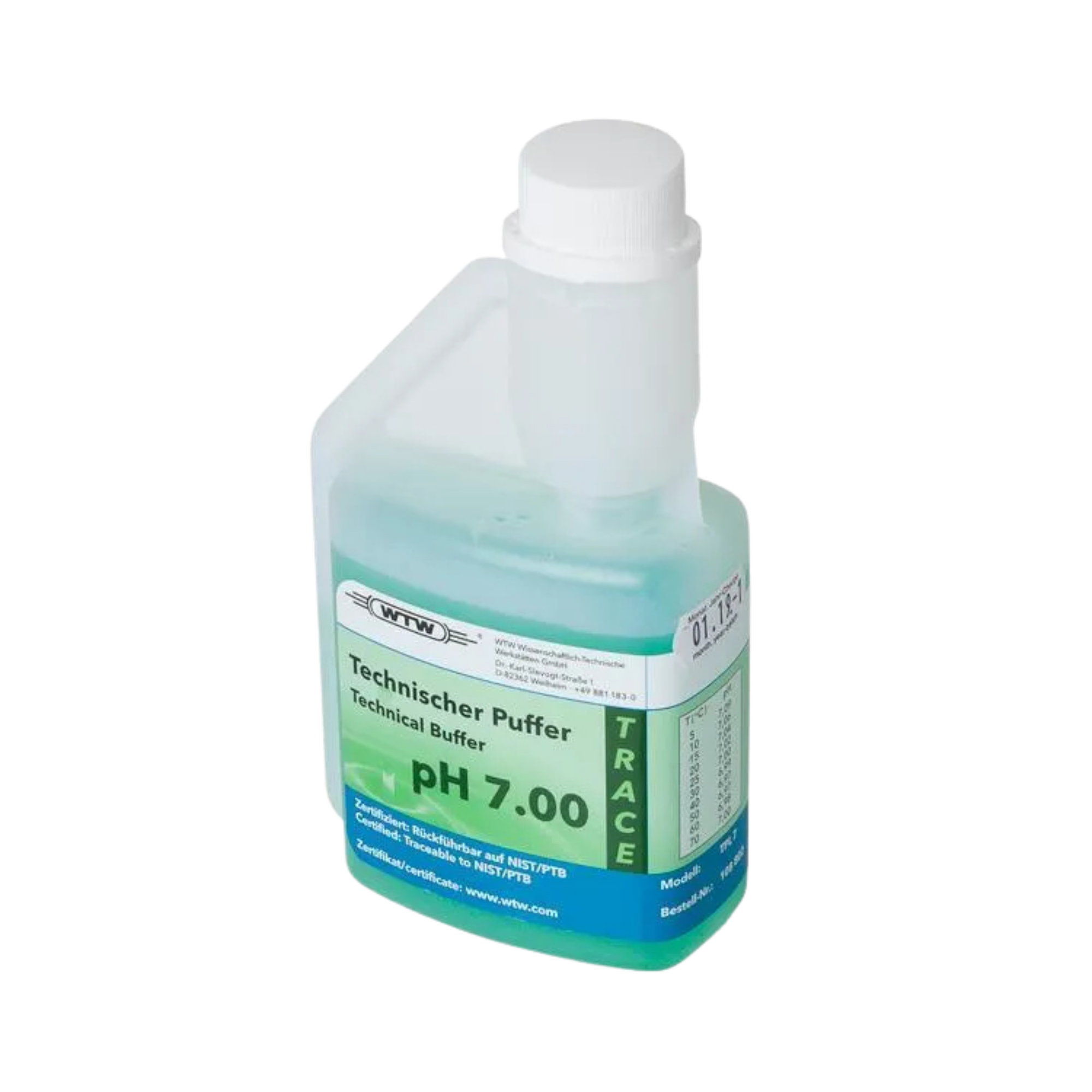 WTW Technische Pufferlösung pH 7, Kalibrierstandard-Serie, (50 ml - 1000 ml) - 1 Liter